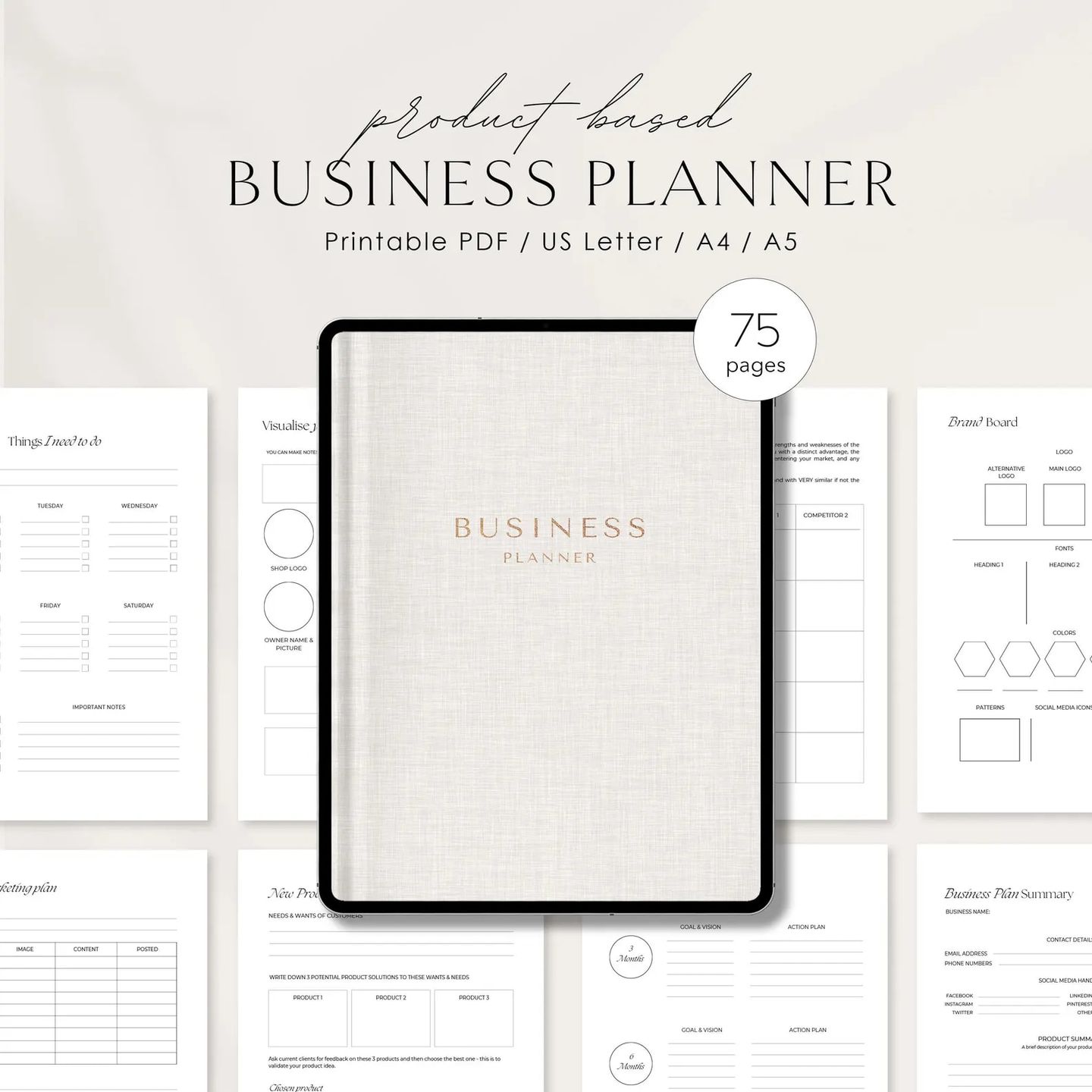 Invoices, Receipts & Admin Templates